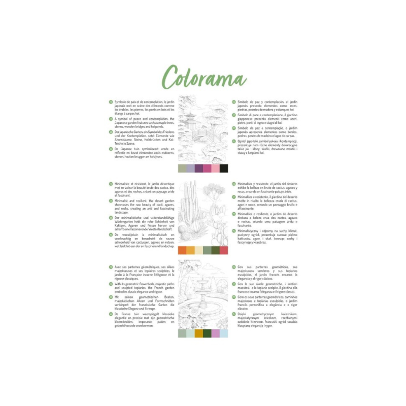 Bloc A4 spirale papier multi-techniques Clairefontaine Les jardins