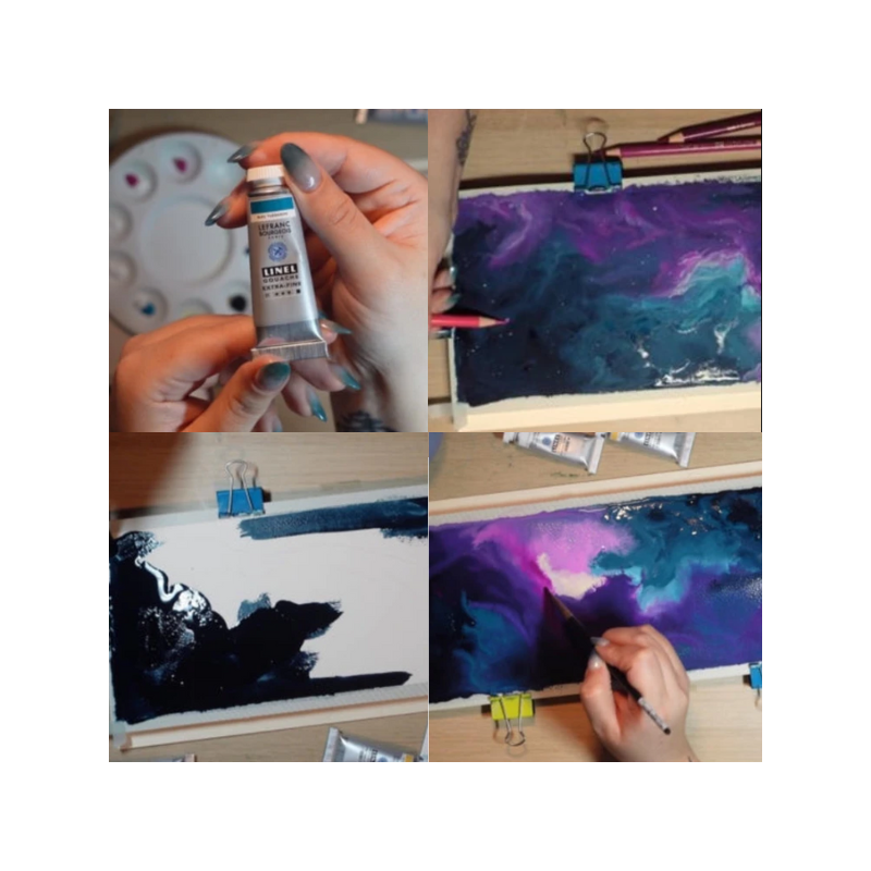 6 teintes gouache extra-fine Linel set Fantasy