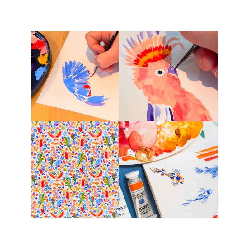Sélection Design gouache Linel - 6 tubes gouache extra-fine