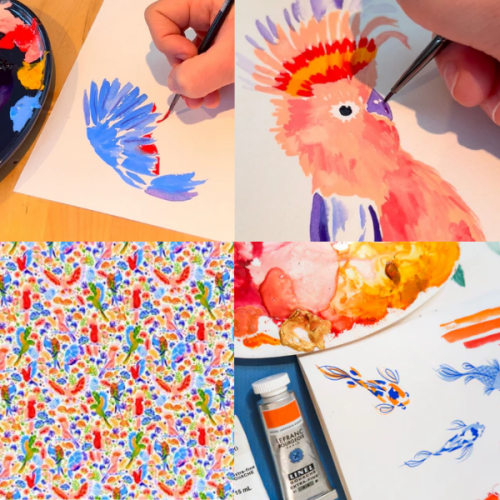 Sélection Design gouache Linel - 6 tubes gouache extra-fine