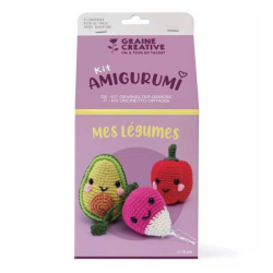 Kit crochet Amigurumi - Mes légumes - Graine Créative