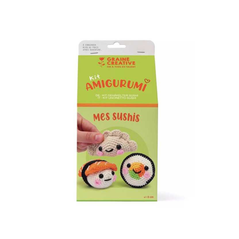 Kit crochet enfant - Amigurumi - Mes sushis - Graine Créative