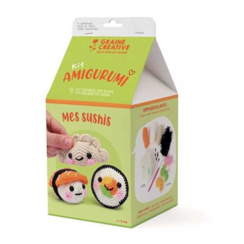 Loisir créatif - Kit crochet Amigurumi - Mes sushis - Graine Créative