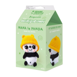 Kit crochet mini Amigurumi - Nana le panda - Graine créative