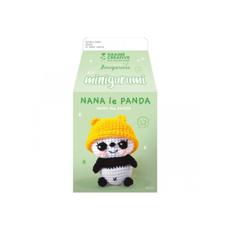 Kit DIY crochet mini Amigurumi - Nana le panda - Graine créative