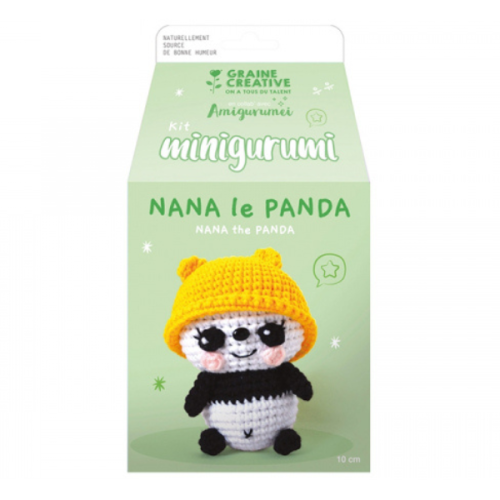 Kit DIY crochet mini Amigurumi - Nana le panda - Graine créative