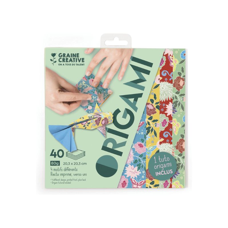 Pochette 40 feuilles Origami - Carpe Koï - Graine créative