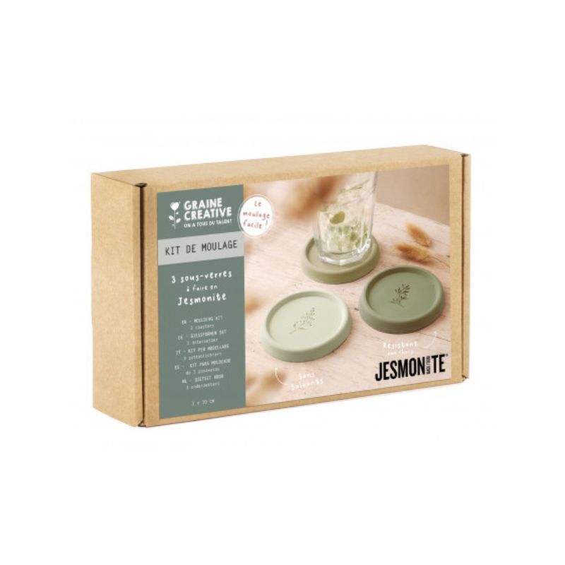 Kit de moulage Jesmonite - Sous-verres - Graine créative