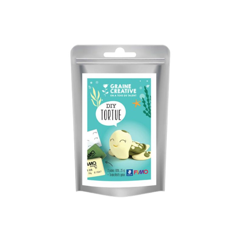 Kit de modelage en pâte Fimo - Tortue - Graine Creative