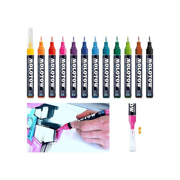 Feutre pinceau Molotow GRAFX rechargeable - Creastore