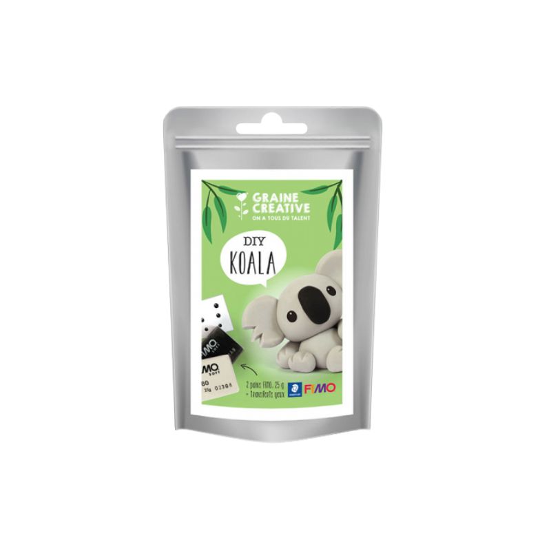 Kit Fimo pâte polymère - figurine Koala - Graine Creative