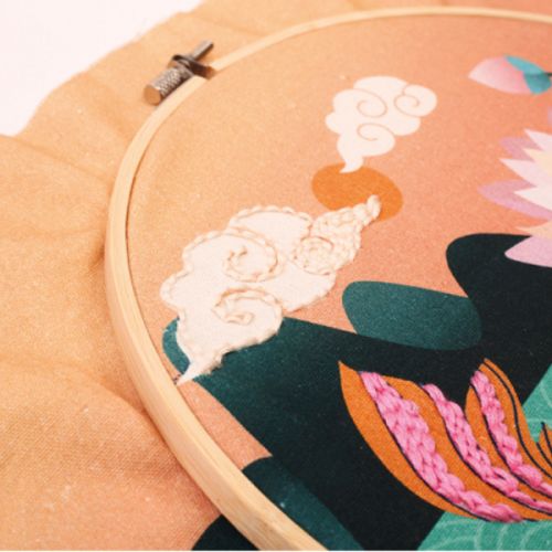 Kit broderie en relief carpe Koï - Graine Creative