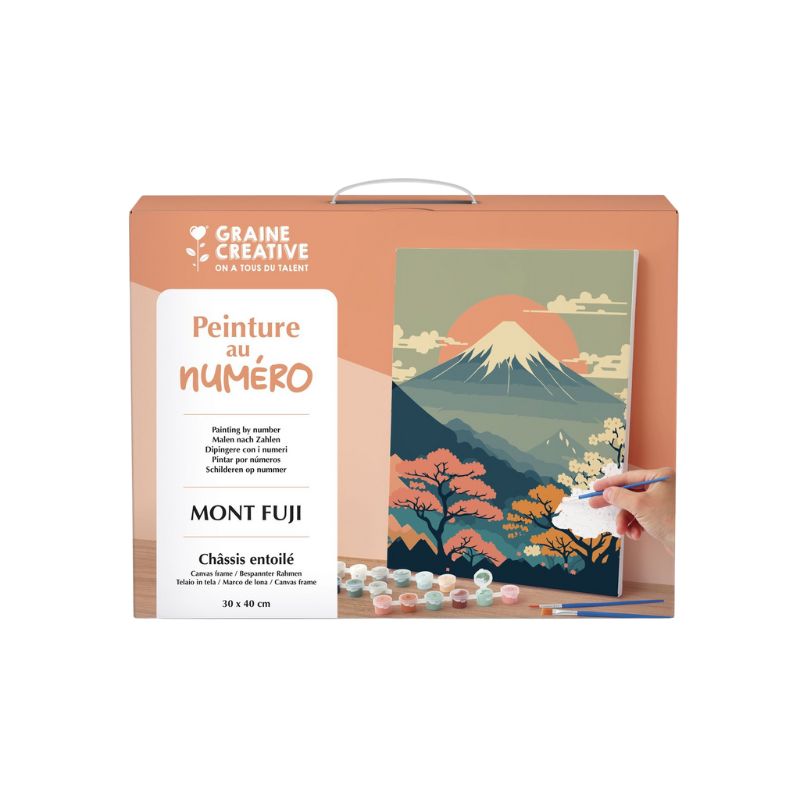 Peinture au numéro - 30x40 - Mont Fuji - Graine Creative