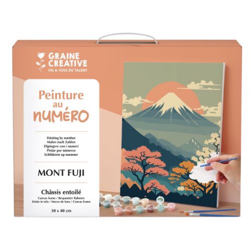 Peinture au numéro - 30x40 - Mont Fuji - Graine Creative Peinture au numéro - 30x40 - Mont Fuji - Graine Creative