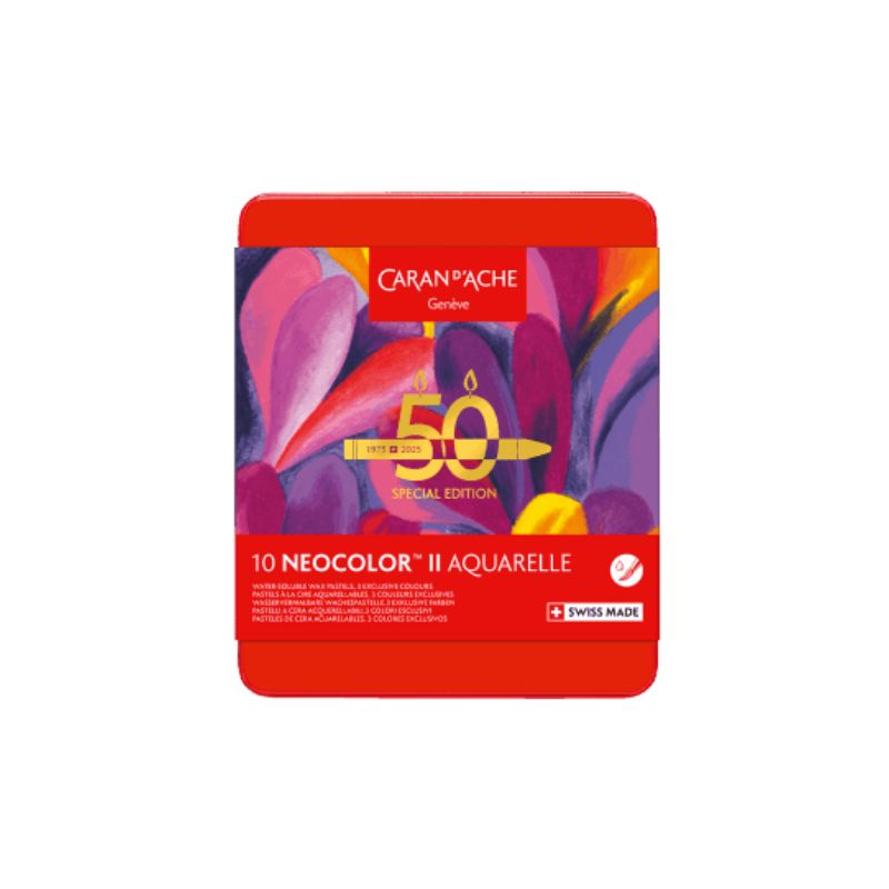 Boîte 10 neocolor II Pop - édition spéciale 50 ans - Caran d'ache