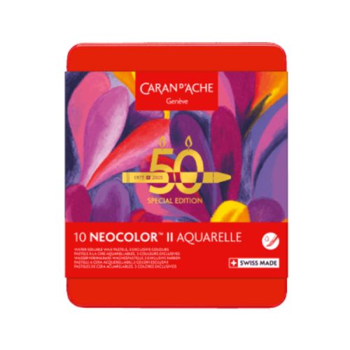 Boîte 10 neocolor II Pop - édition spéciale 50 ans - Caran d'ache