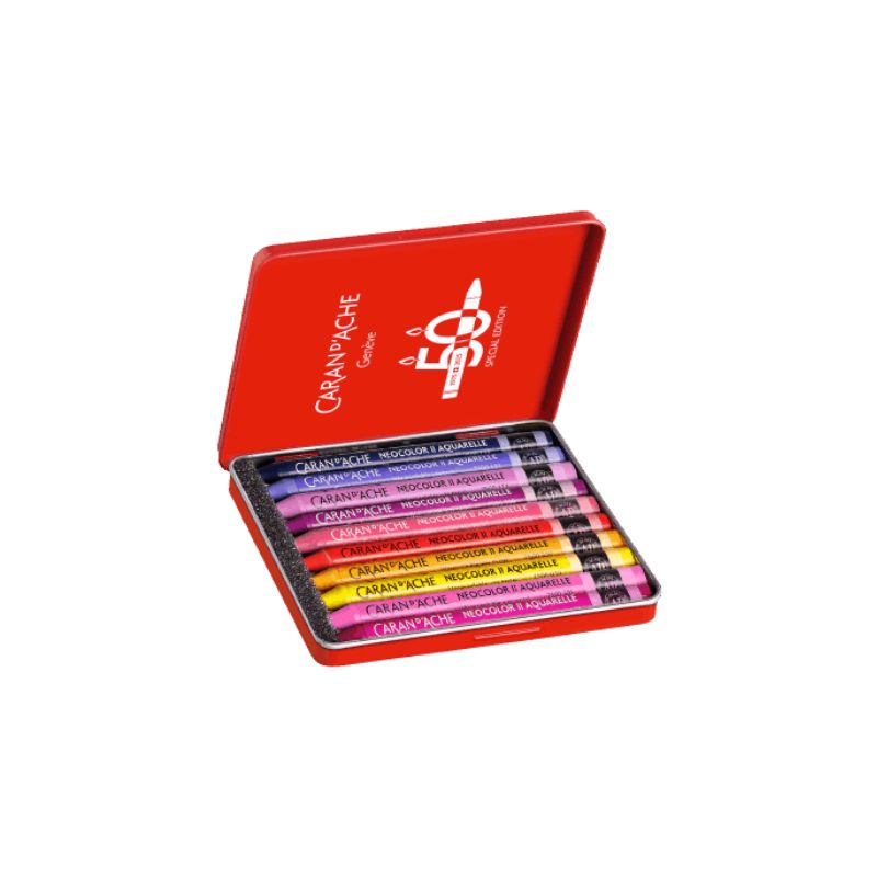 Assortiment 10 neocolor II Pop - édition spéciale 50 ans - Caran d'ache