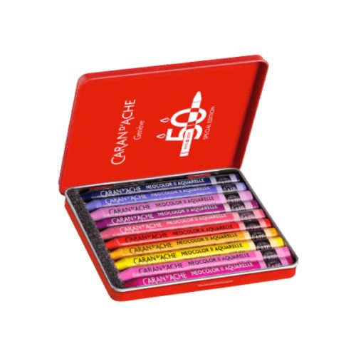 Assortiment 10 neocolor II Pop - édition spéciale 50 ans - Caran d'ache