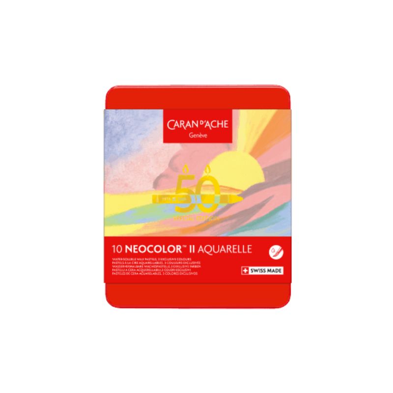 Boîte 10 neocolor II Pastel - édition spéciale 50 ans - Caran d'ache