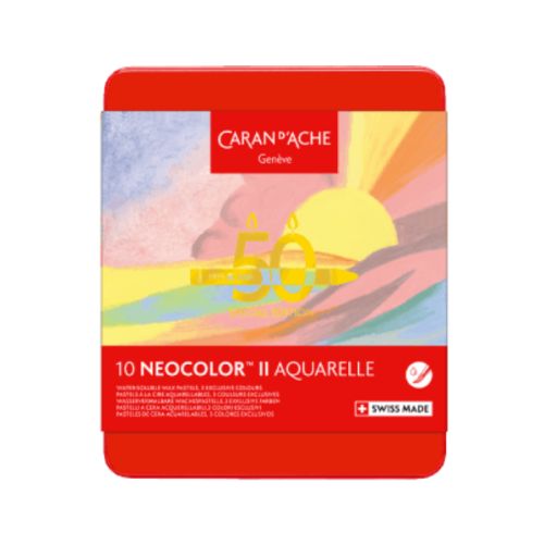 Boîte 10 neocolor II Pastel - édition spéciale 50 ans - Caran d'ache