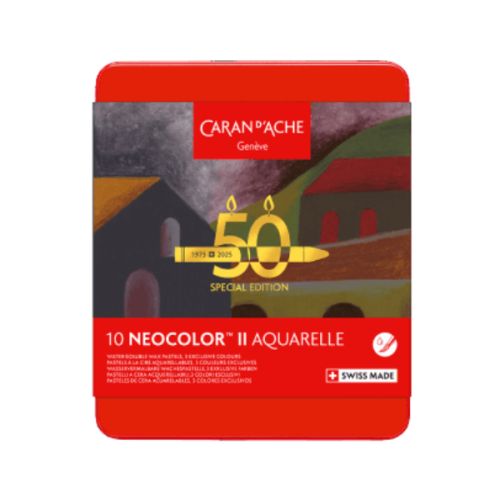 Boîte 10 neocolor II Dark - édition spéciale 50 ans - Caran d'ache
