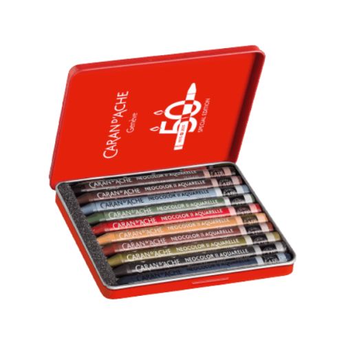 Assortiment 10 neocolor II Dark - édition spéciale 50 ans - Caran d'ache
