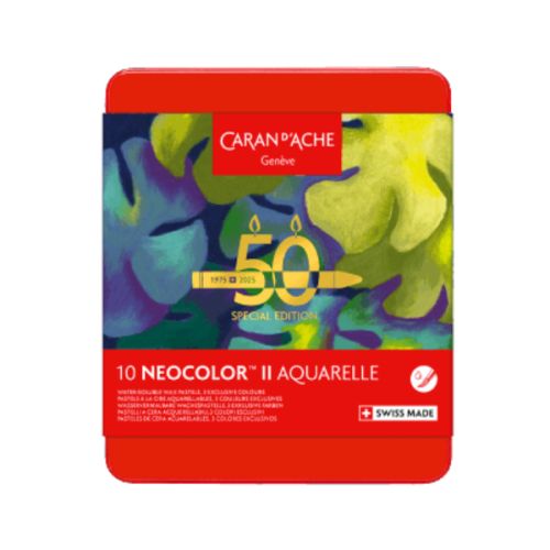 Boîte 10 neocolor II Lush - édition spéciale 50 ans - Caran d'ache