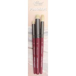 Set de 3 pinceaux Pastel Art imitation soie Leonard pour estompe pastel sec