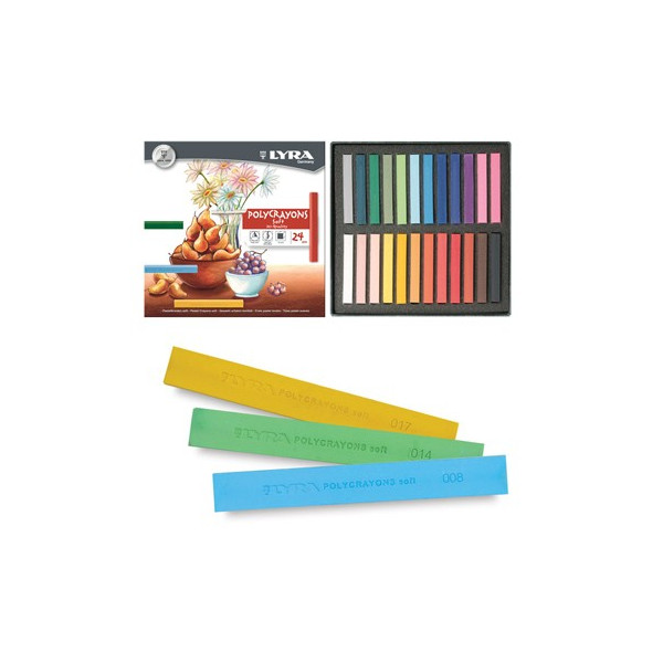 Pastels tendres Polycrayons Soft - Lyra