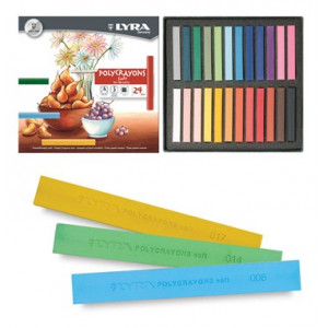 Pastels tendres Polycrayons Soft - Lyra