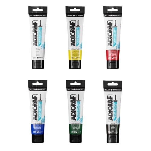 Assortiment de peinture linograph Adigraf soluble dans l'eau - Daler-Rowney
