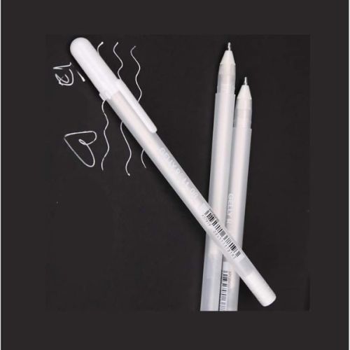 Stylo gel Gelly Roll blanc pour papier foncé - Sakura