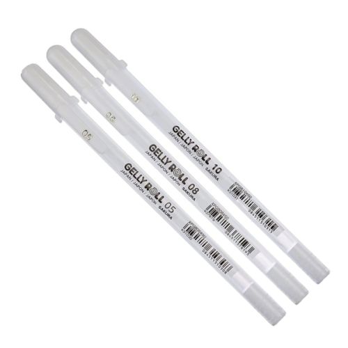 Stylo gel Gelly Roll blanc - Sakura Stylo gel Gelly Roll blanc - Sakura
