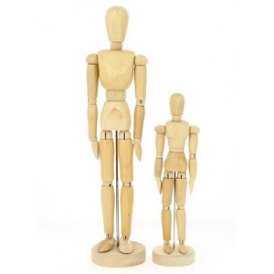 Mannequin articulé en bois - Homme