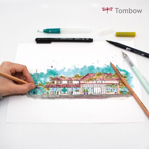 Matériel Urban Sketch débutant - édition Japon - Tombow Matériel Urban Sketch débutant - édition Japon - Tombow