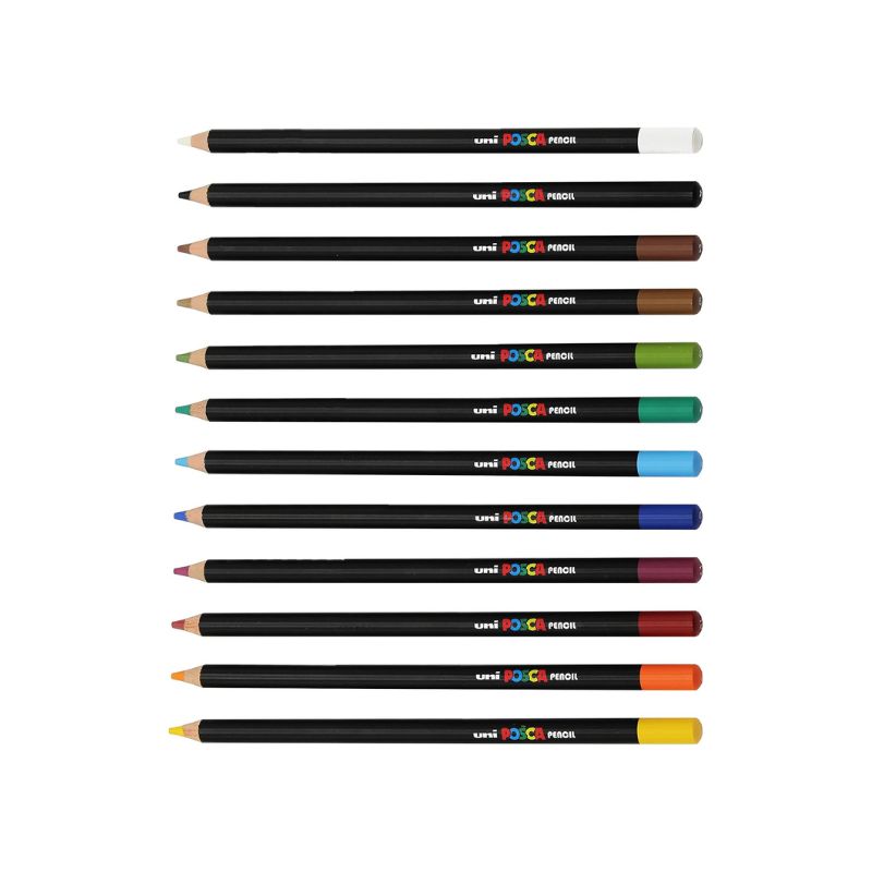Crayons POSCA Pencil - 36 couleurs aux pigments naturels