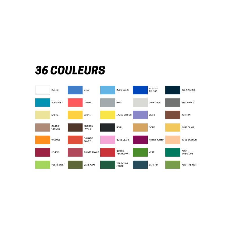 Nuancier crayons de couleurs POSCA Pencil - 36 couleurs intenses
