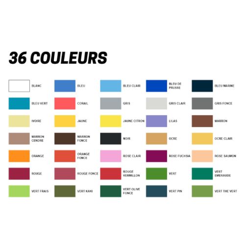 Nuancier crayons de couleurs POSCA Pencil - 36 couleurs intenses