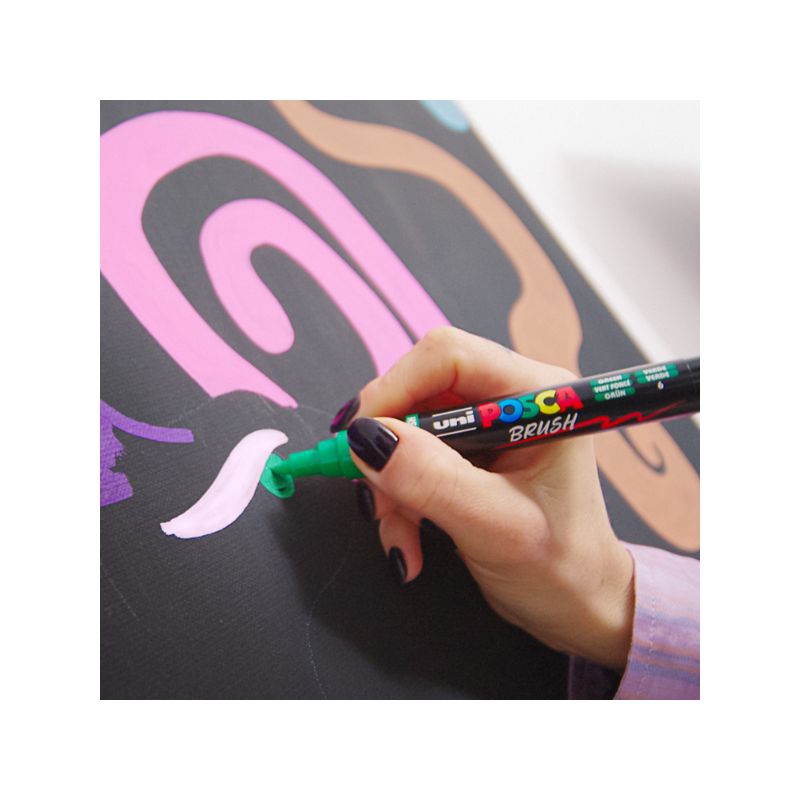 Marqueur POSCA PC-5BR, pointe brush opaque et multi-supports