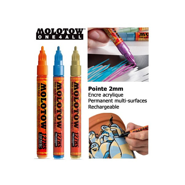 Master Kit 40 marqueurs acrylique rechargeables Molotow One4all