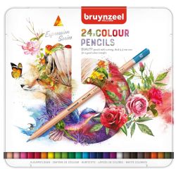 Boîte de 24 crayons de couleur - Bruynzeel