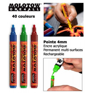 Feutre à peinture acrylique Fluorescente Molotow One4all 4mm 227HS