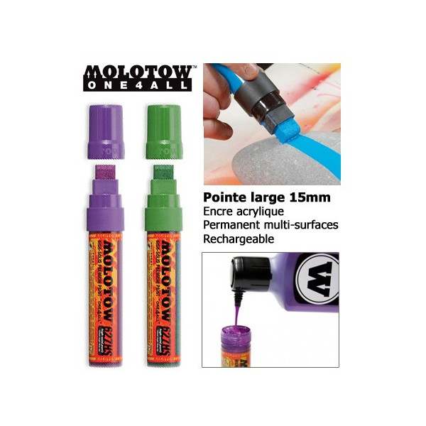 Marqueur Molotow One4all 627HS pointe 15mm - Creastore