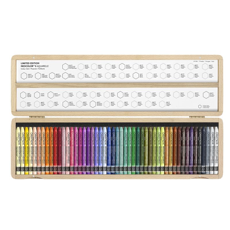 Coffret 50 pastels à la cire Neocolor II - Edition spéciale - Caran d'Ache