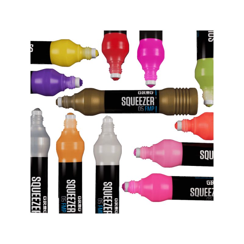 Recharge marqueur street art - Set 2 pointes 5mm - Grog Squeezer 5 FMP