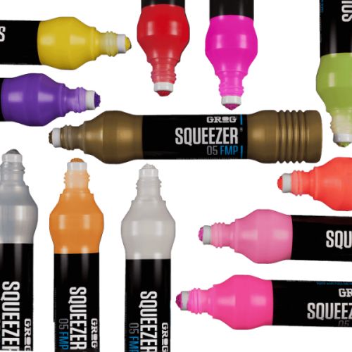 Recharge marqueur street art - Set 2 pointes 5mm - Grog Squeezer 5 FMP