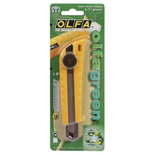 Cutter usage intensif OLFA L1 - 18mm - 100% recyclé