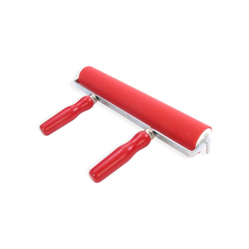 Rouleau encreur - Double manche bois - Abig