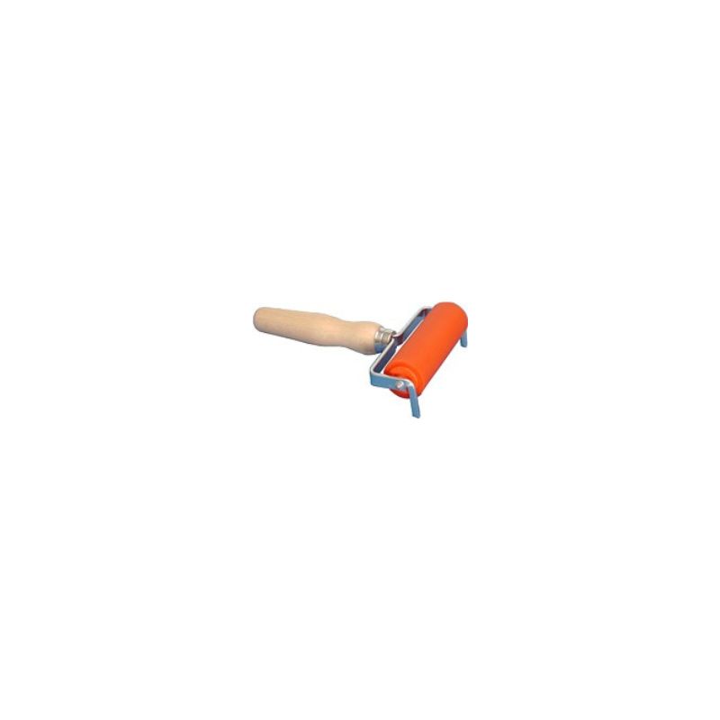 Rouleau encreur Abig - petit manche bois - 30 x 4 mm