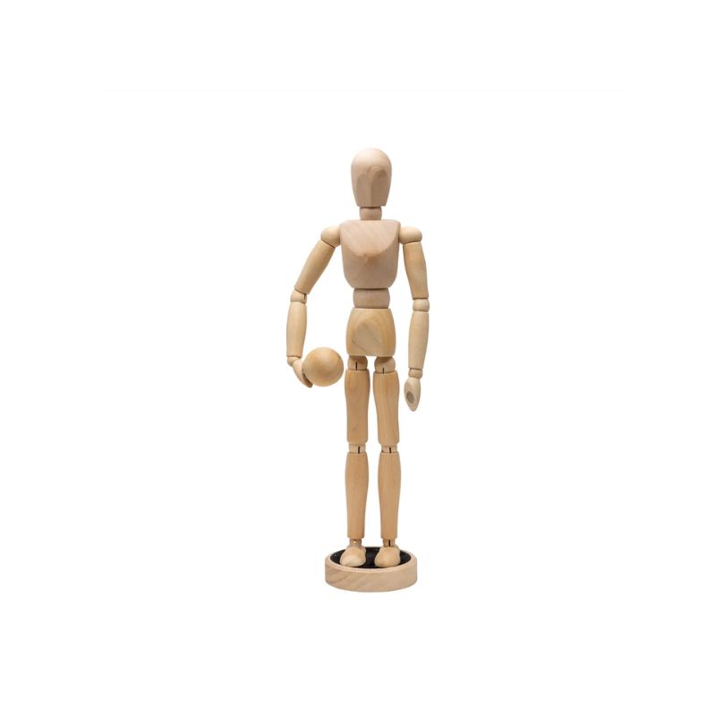 Mannequin anatomique en bois - magnétique - pour dessin